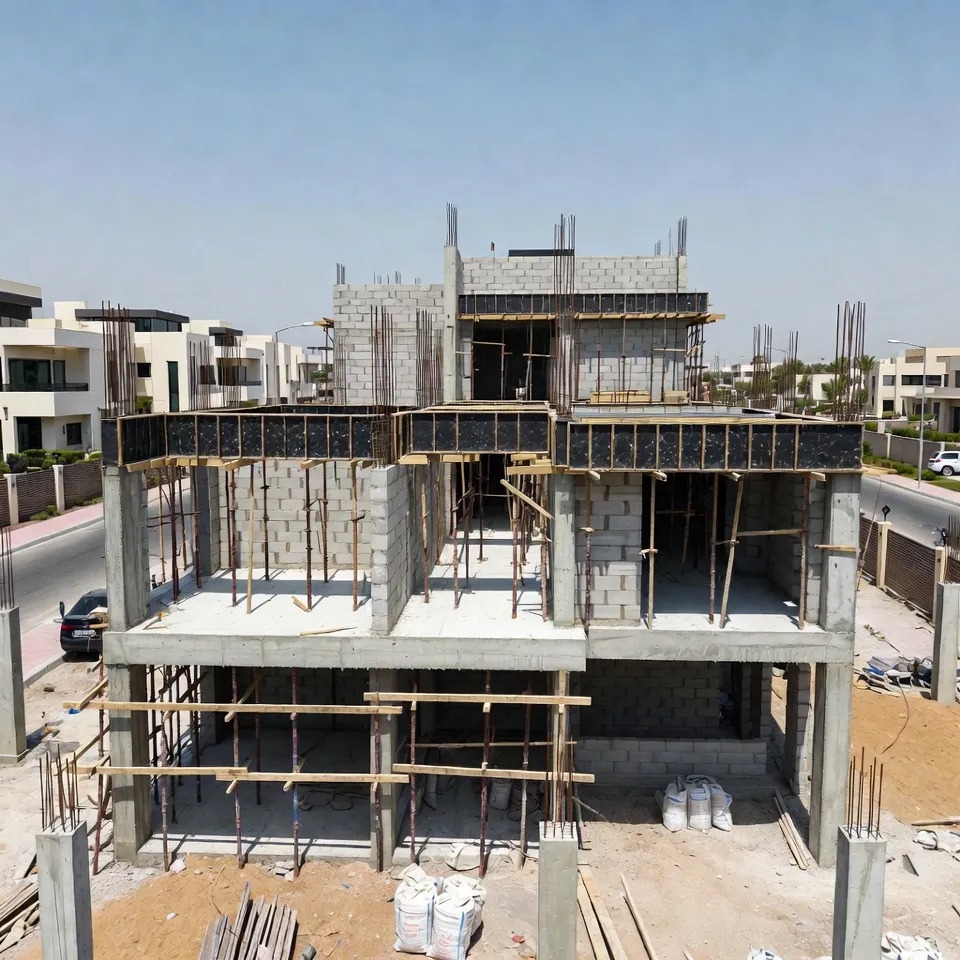 Villa construction in Al Khawaneej 2, Dubai